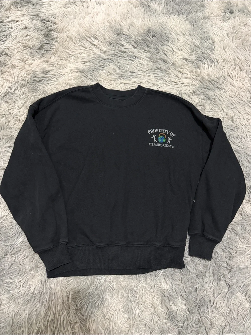 Hollister Crewneck Boxy Fit Adult XS Black
